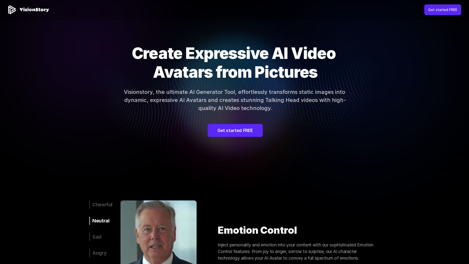 VisionStory: Create AI Video Avatars from Photos