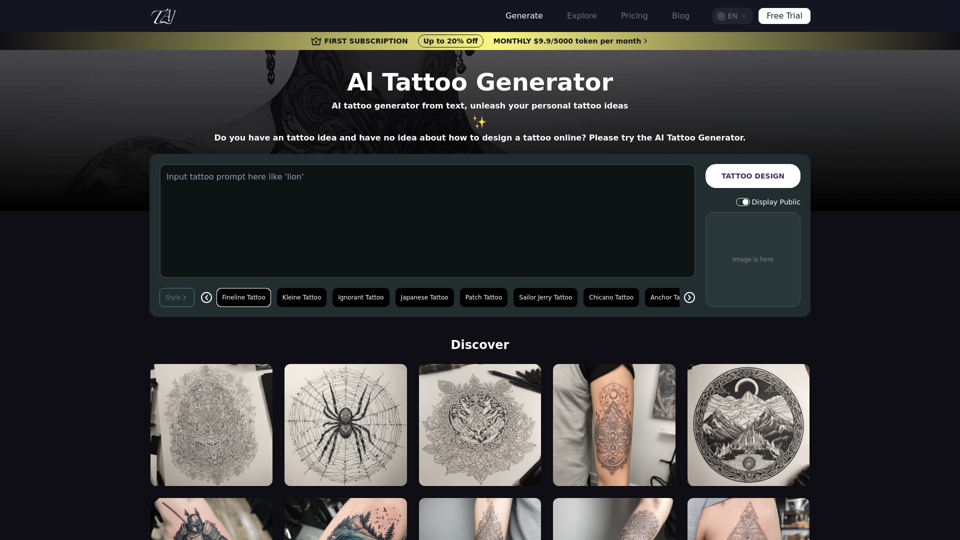 Al Tattoo Generator