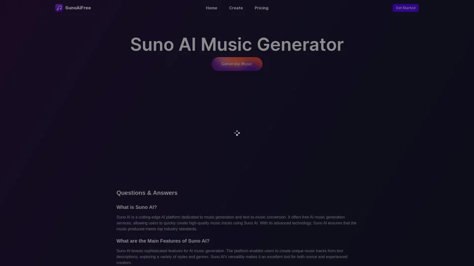 SunoAiFree - Free AI Music Generator By Suno AI