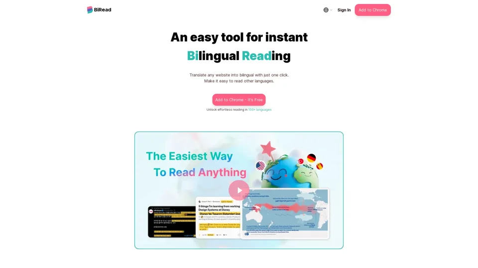 BiRead: Unlock Effortless Bilingual Reading Experience