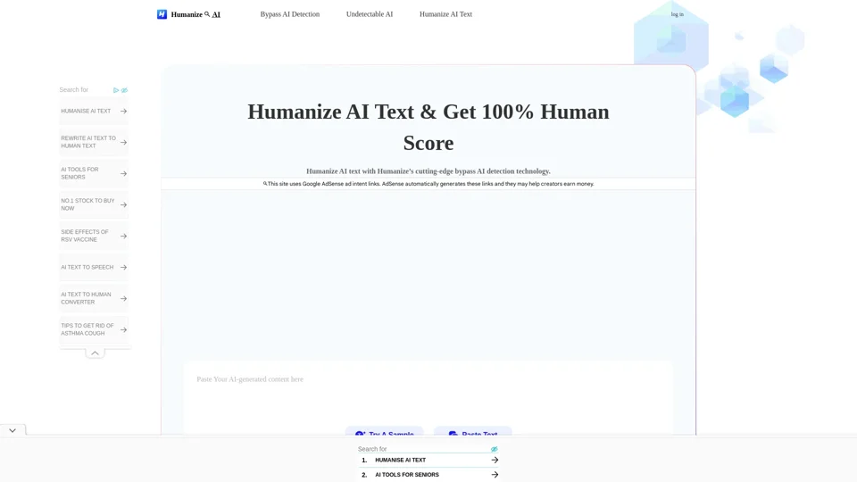 Humanize AI: Herramienta de Humanización de IA Gratuita y Confiable