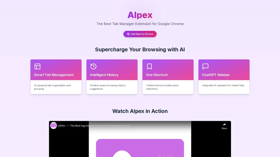 AIpex Quest: La Mejor Extensión de Gestión de Pestañas para Google Chrome