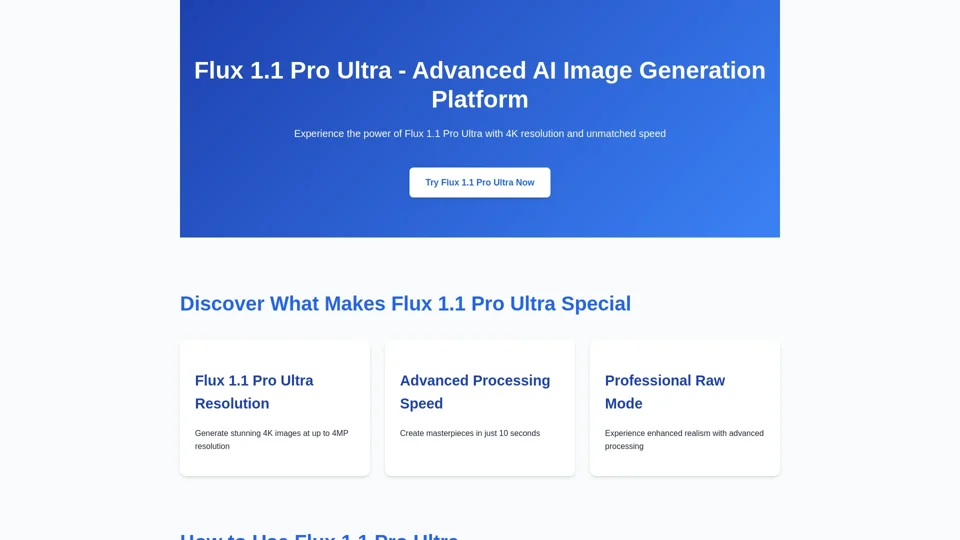 Flux 1.1 Pro Ultra: Unlock Advanced 4K AI Image Generation