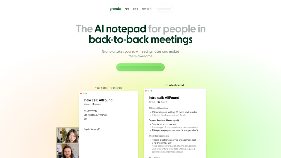 Granola — The AI Notepad for meetings