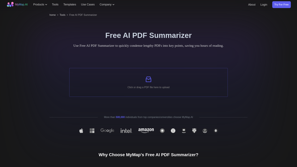 Free AI PDF Summarizer