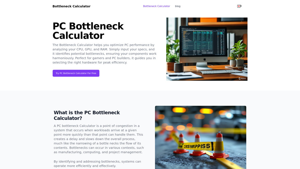 PC Bottleneck Calculator