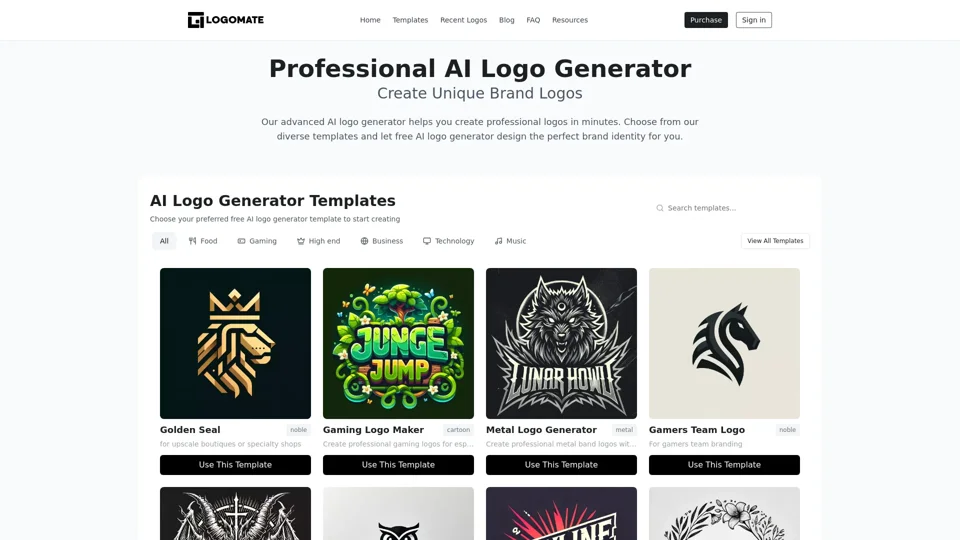 AI Logo Generator - Create Professional Logos Online