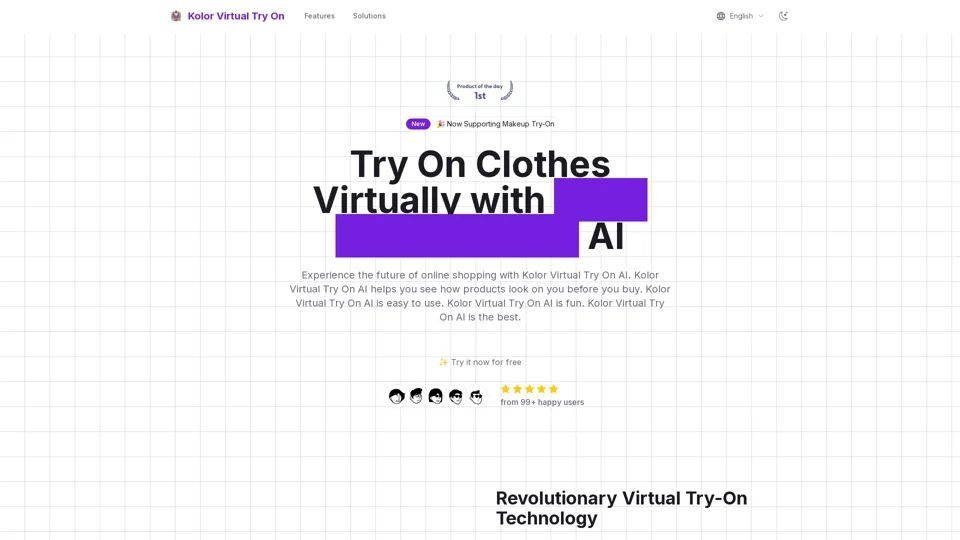 Kolor Virtual Try On - Revolutionizing Online Shopping with AI-Powered Virtual Try-On Technology